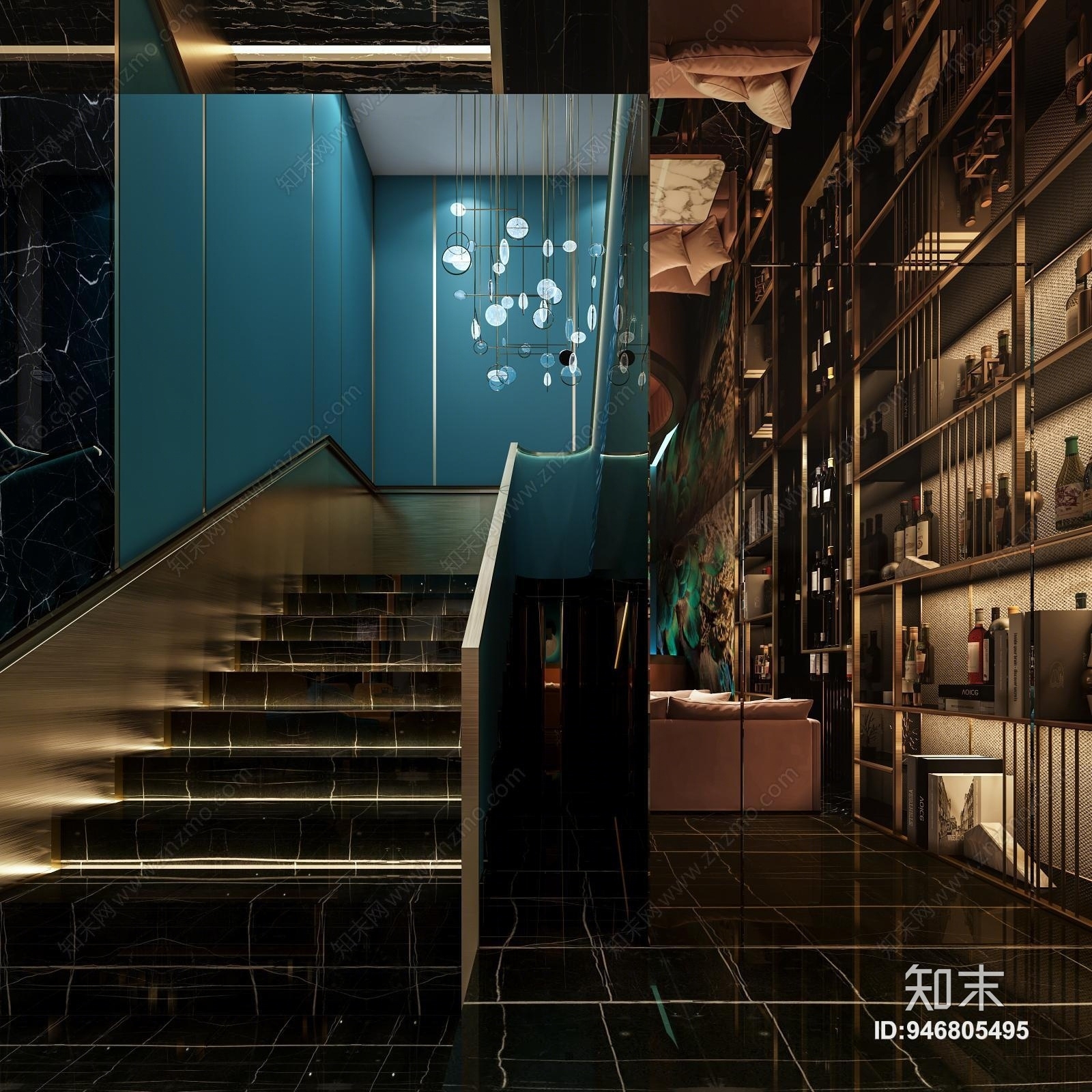 现代清吧3D模型下载【ID:946805495】