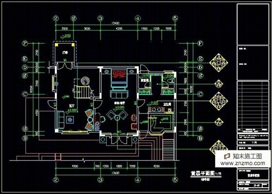 整套家装施工图施工图下载【ID:36912264】