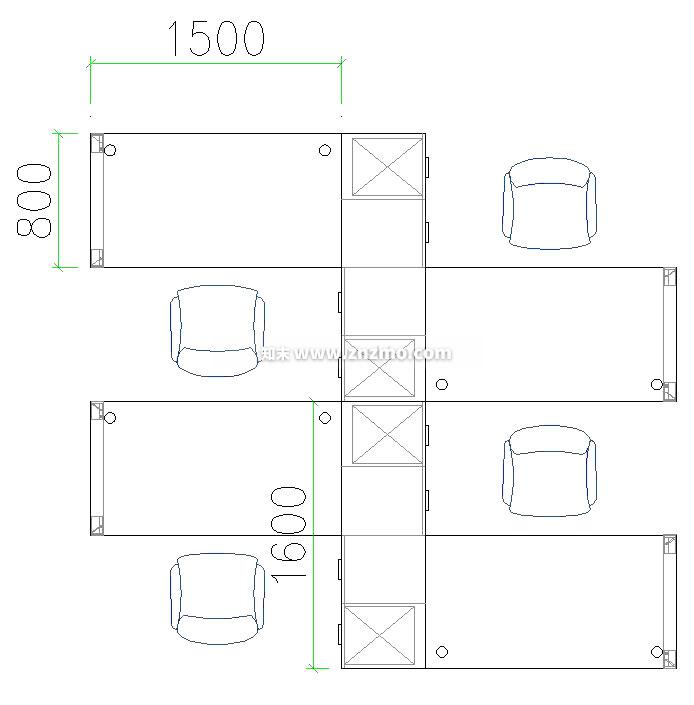 桌椅cad施工图下载【ID:175451160】