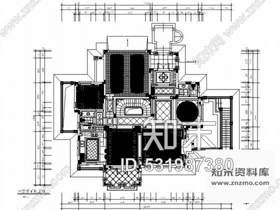 施工图青岛豪华双层别墅室内装饰设计施工图含效果cad施工图下载【ID:531987380】