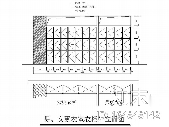 [福建]某保龄球馆室内装修施工图cad施工图下载【ID:164848142】