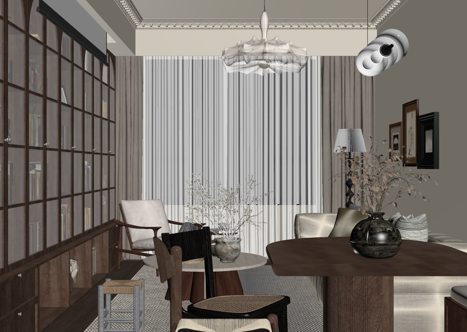 侘寂书房3D模型下载【ID:1214589709】
