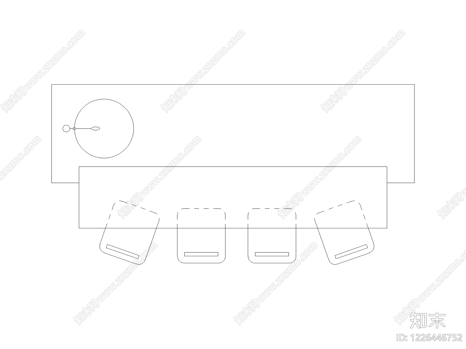 现代沙发CAD图纸