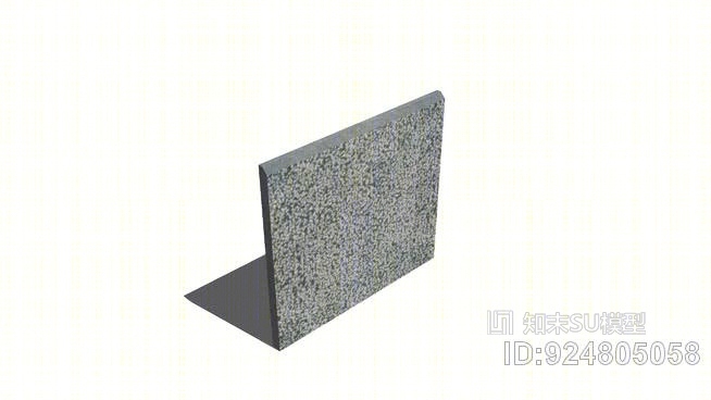 蓝色的硬石（arduin）踢脚线3×55×60倒角/等SU模型下载【ID:924805058】
