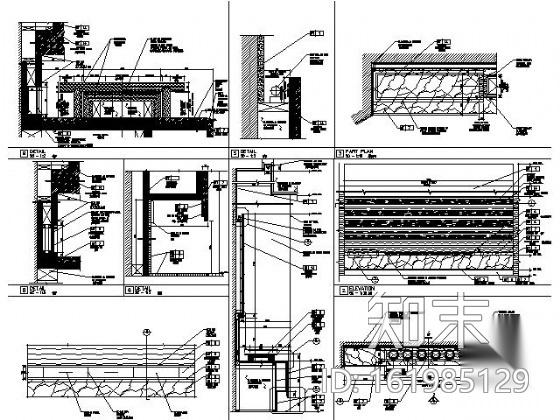 [北京]奢华五星级酒店部分施工图（含实景）cad施工图下载【ID:161985129】