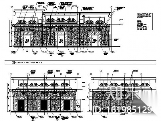 [北京]奢华五星级酒店部分施工图（含实景）cad施工图下载【ID:161985129】