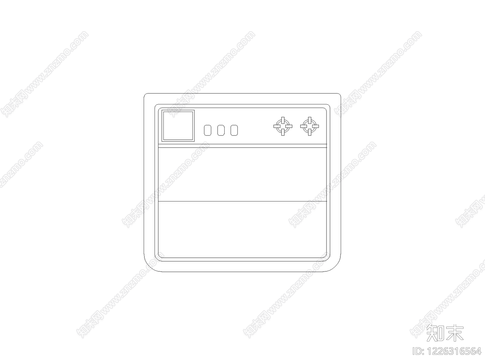 厨房设施cad施工图下载【ID:1226316564】