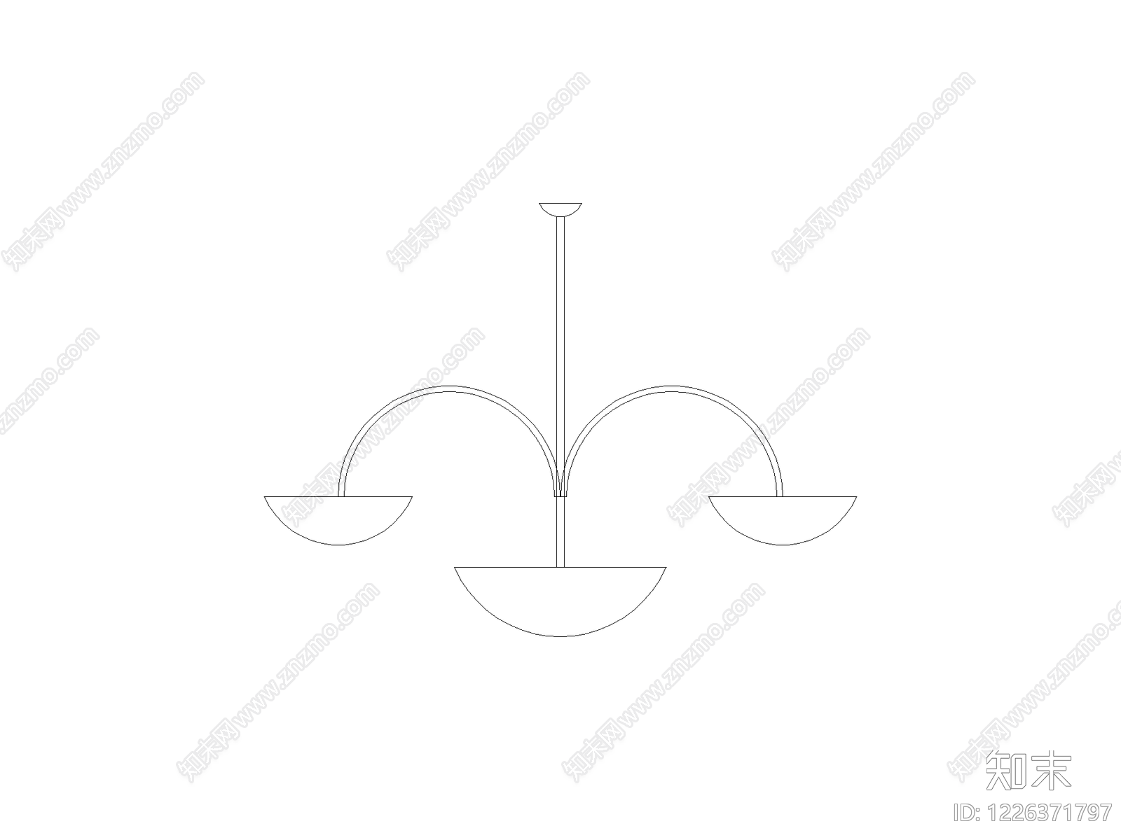 灯具图块cad施工图下载【ID:1226371797】