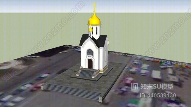 圣尼古拉教堂SU模型下载【ID:440539130】