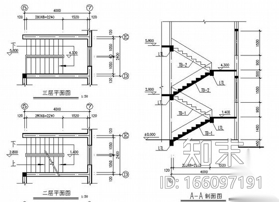 [浙江]三层砌体结构住宅建筑结构施工图（坡屋面cad施工图下载【ID:166097191】