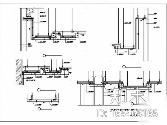 大堂铝板吊顶详图施工图下载【ID:165465165】