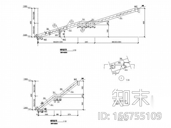 钢结构旋转楼梯结构施工图施工图下载【ID:166755109】
