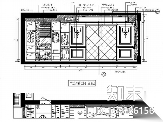 精品双层洋房别墅装修设计CAD施工图（含效果）cad施工图下载【ID:167866156】