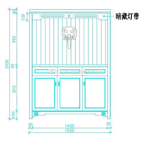 鞋柜cad施工图下载【ID:176022120】
