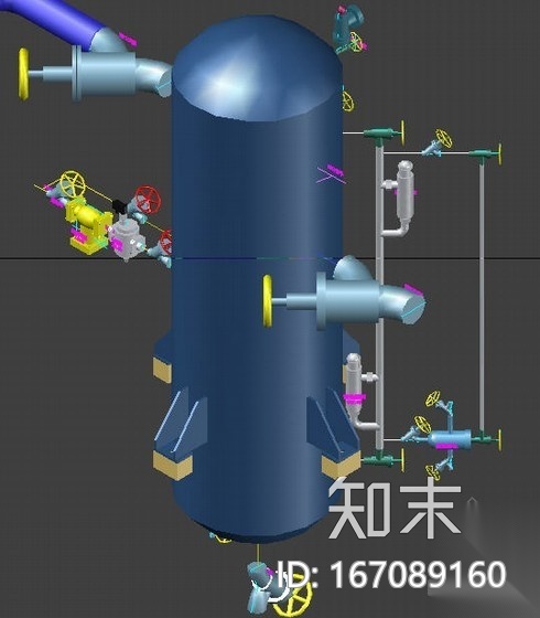 制冷系统3D模型cad施工图下载【ID:167089160】