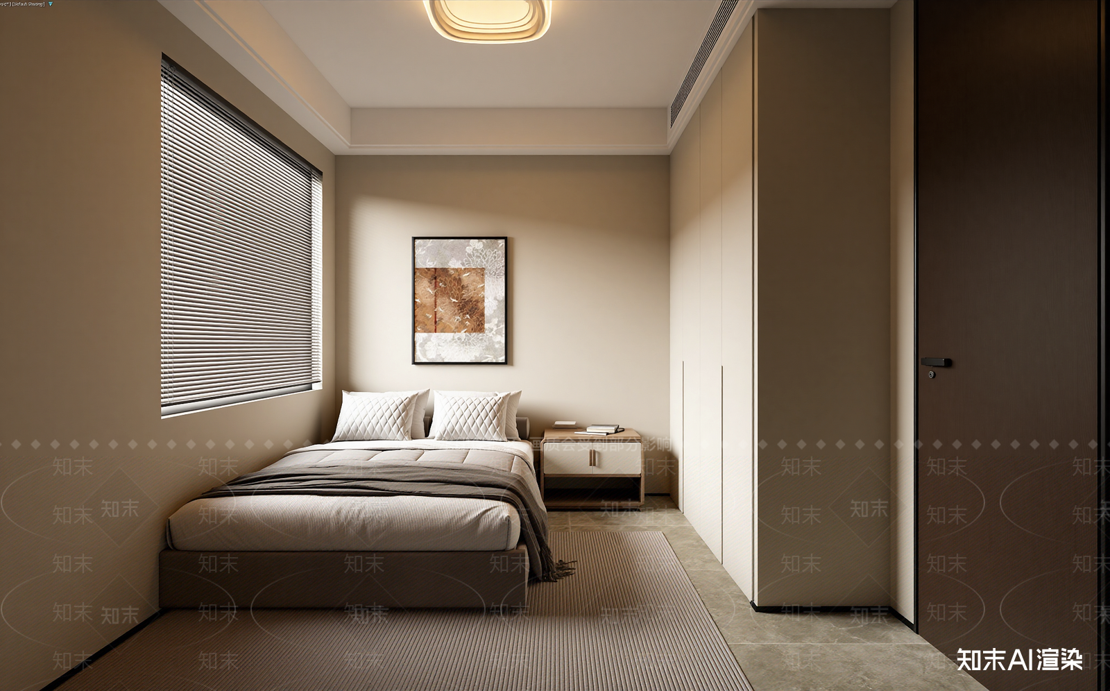 现代家居卧室3D模型下载【ID:1221735482】