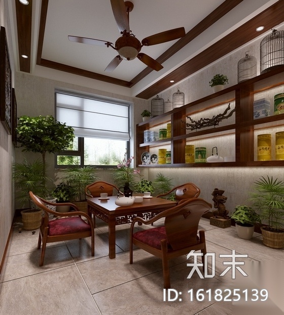 雅致空间新中式风格三居室样板间CAD装修施工图（含效果...cad施工图下载【ID:161825139】