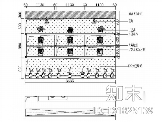 雅致空间新中式风格三居室样板间CAD装修施工图（含效果...cad施工图下载【ID:161825139】