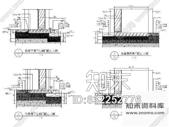 图块/节点酒店门槛石详图集cad施工图下载【ID:832252776】