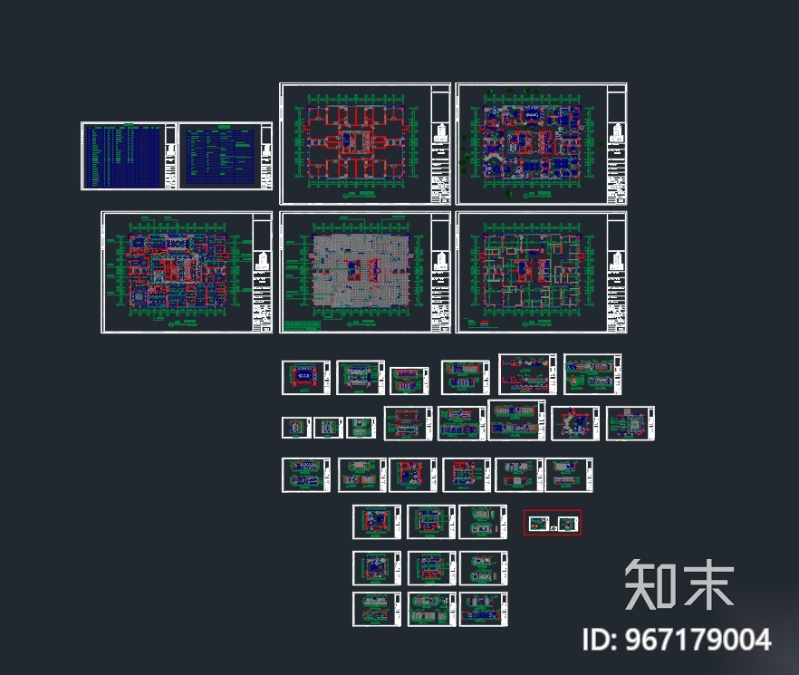 [重庆]某大厦办公室装饰设计全套施工图施工图下载【ID:967179004】