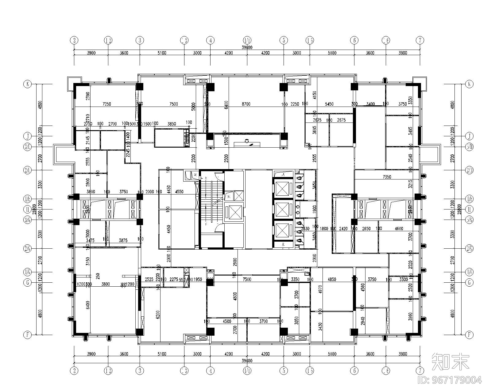 [重庆]某大厦办公室装饰设计全套施工图施工图下载【ID:967179004】