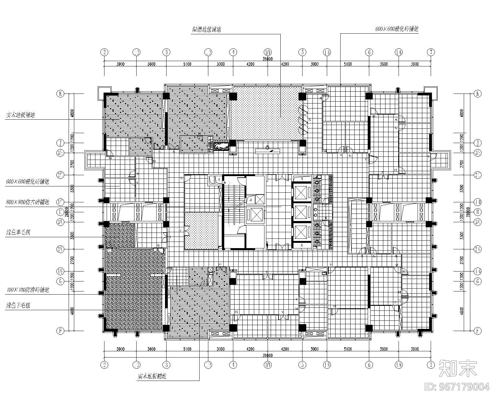 [重庆]某大厦办公室装饰设计全套施工图施工图下载【ID:967179004】