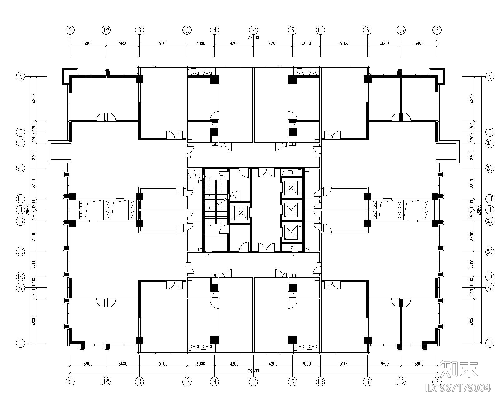 [重庆]某大厦办公室装饰设计全套施工图施工图下载【ID:967179004】