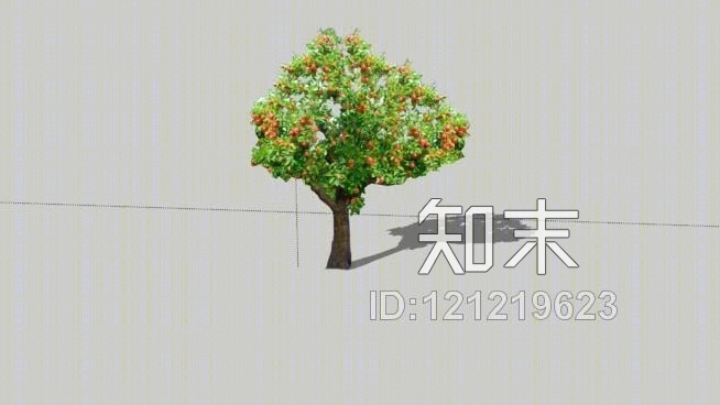 苹果树SU模型下载【ID:121219623】