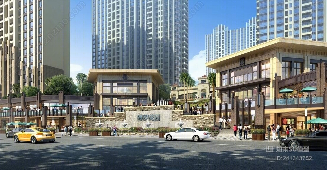 artdeco高层住宅SU模型下载【ID:241343752】