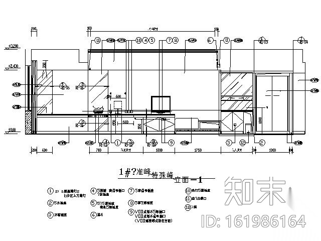 国际酒店客房施工图（特殊间）cad施工图下载【ID:161986164】