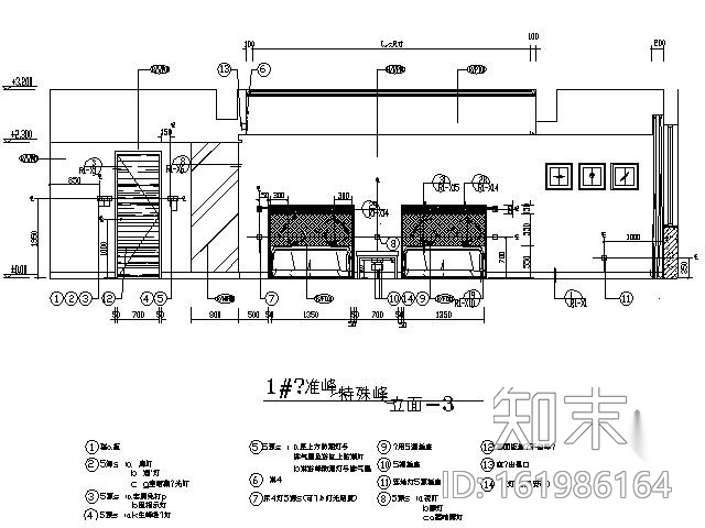 国际酒店客房施工图（特殊间）cad施工图下载【ID:161986164】