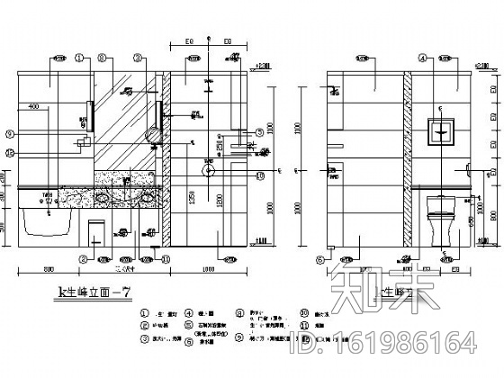 国际酒店客房施工图（特殊间）cad施工图下载【ID:161986164】