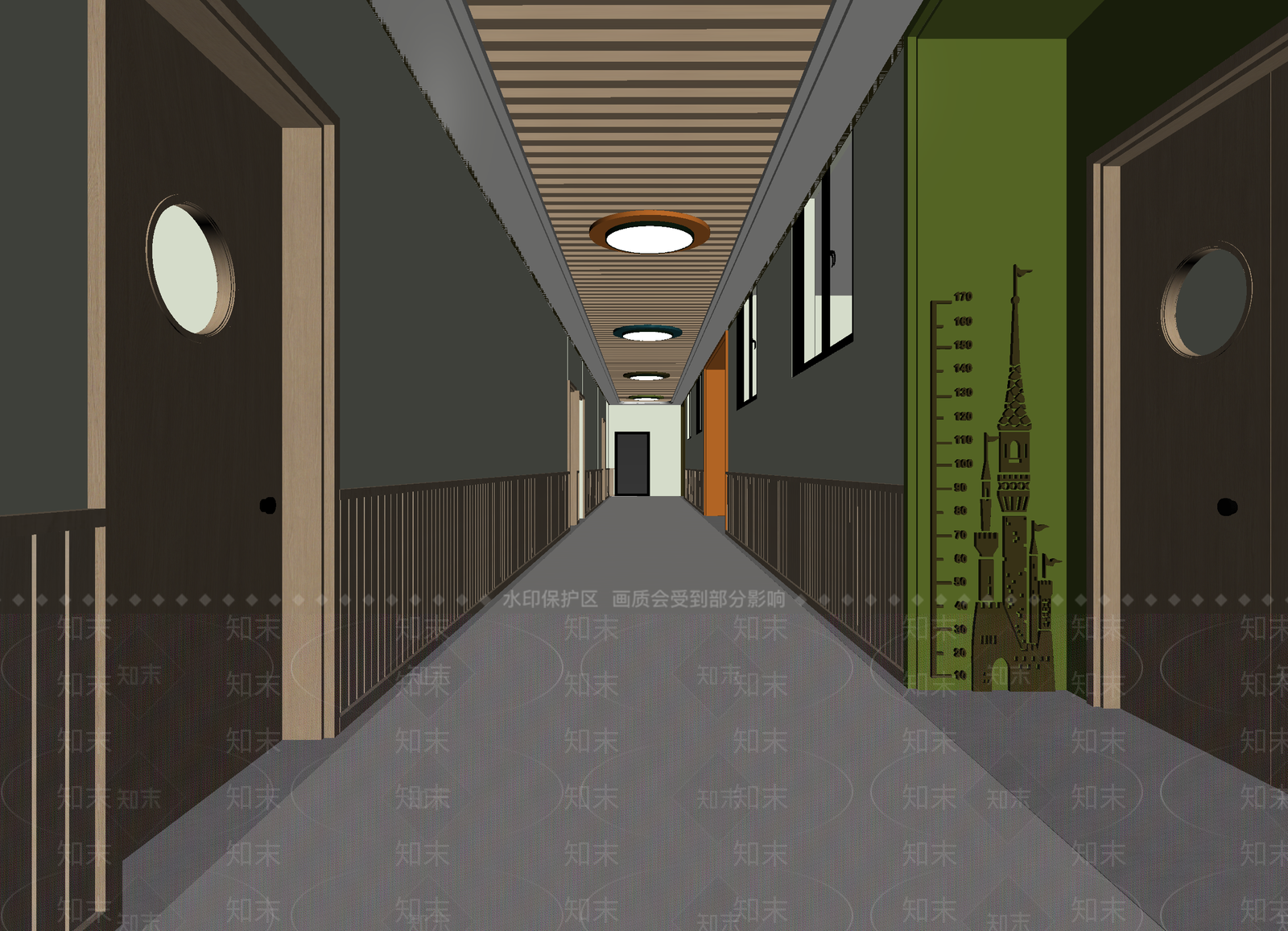 极简走廊3D模型下载【ID:1214685569】