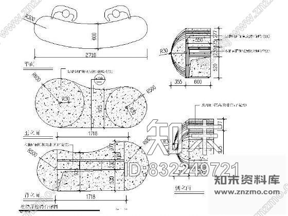 图块/节点酒吧接待台详图cad施工图下载【ID:832249721】