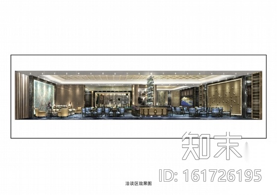 [西安]欧式高端华丽售楼部装修施工图cad施工图下载【ID:161726195】