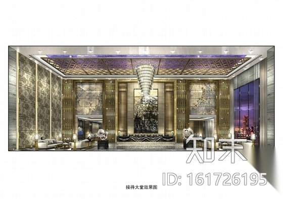 [西安]欧式高端华丽售楼部装修施工图cad施工图下载【ID:161726195】