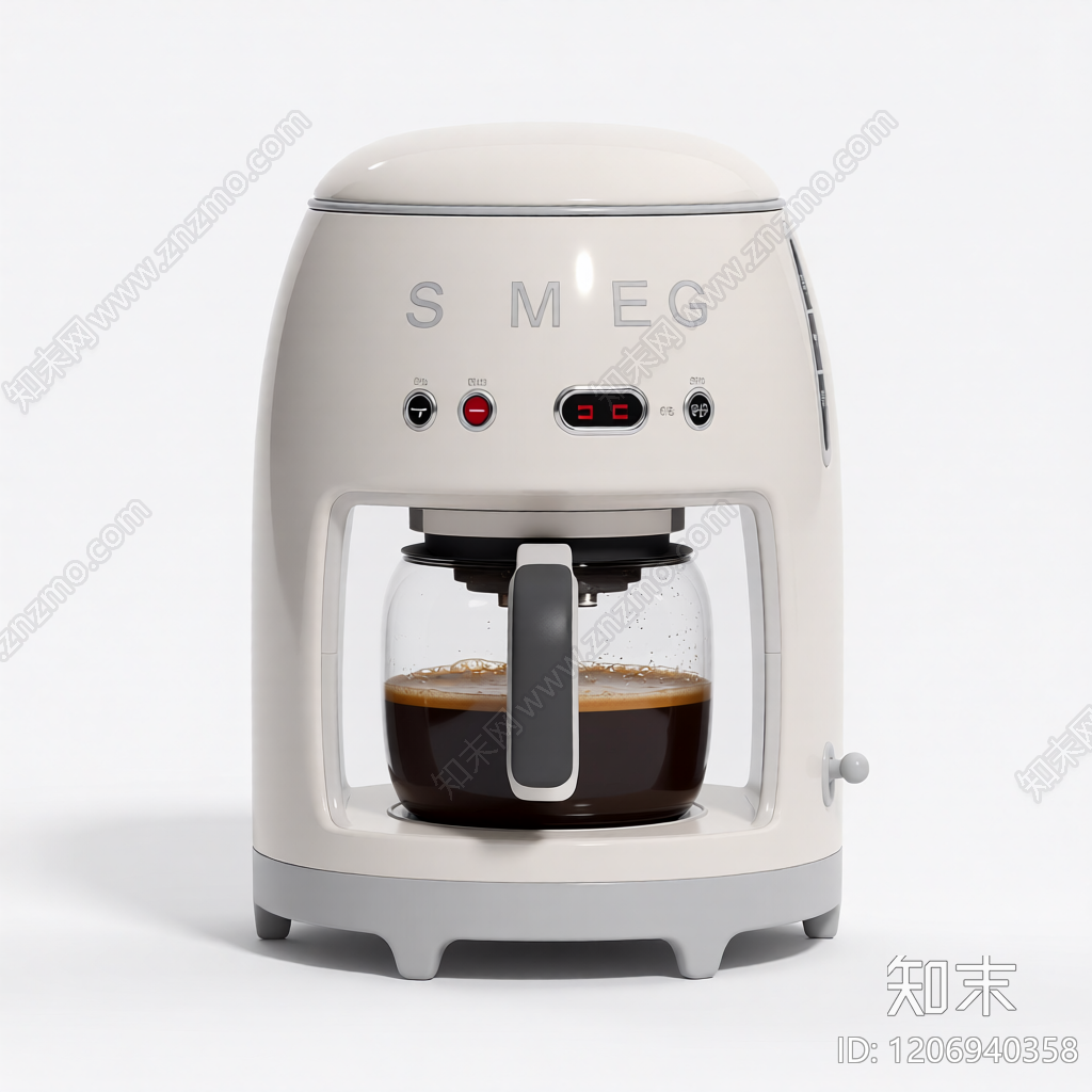 奶油色电热水壶3D模型下载【ID:1206940358】