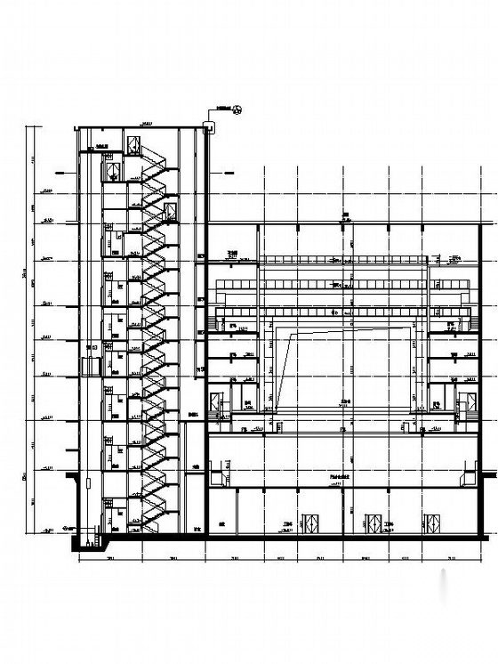 [浙江]现代风格多层省级剧院建筑设计施工图（知名设计院...施工图下载【ID:165145180】