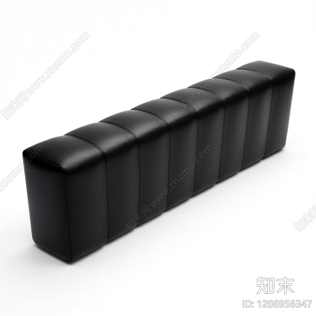 黑色模块化长凳3D模型下载【ID:1206956347】