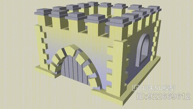 儿童城堡SU模型下载【ID:922669612】