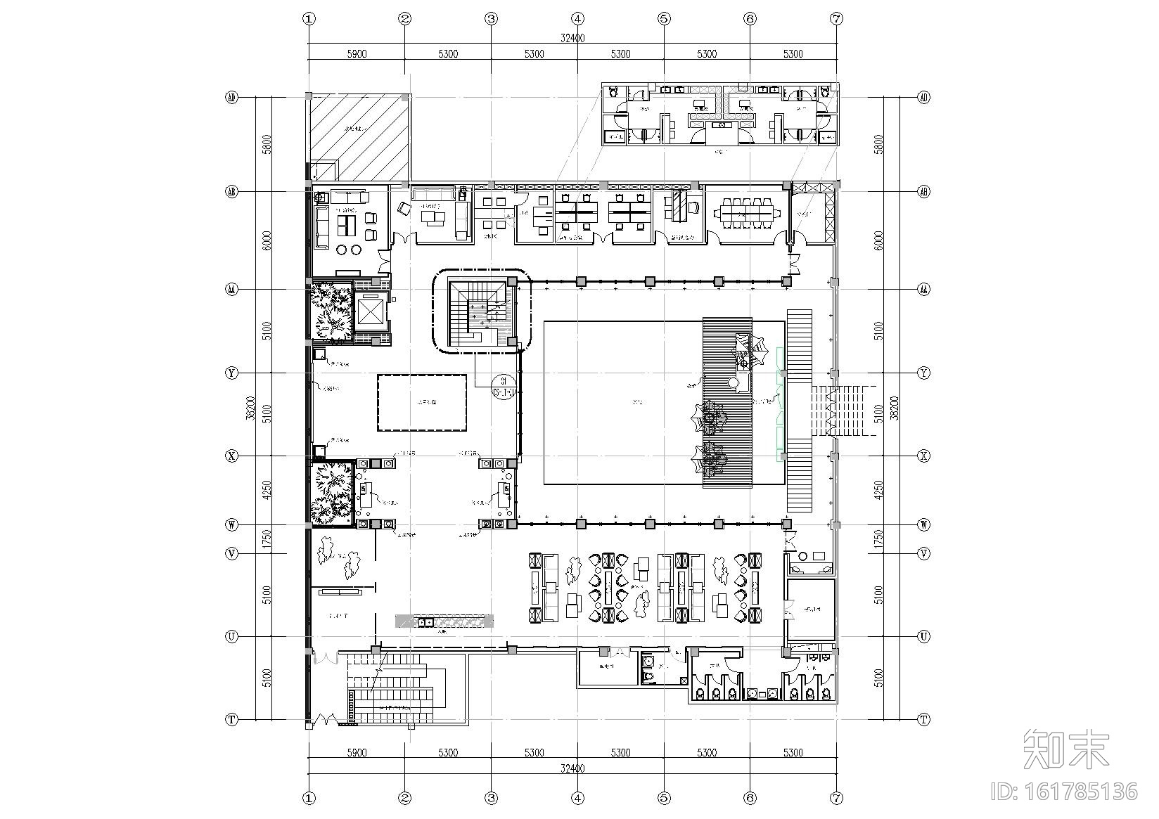 [江苏]南京江宁东山会所室内装饰设计施工图cad施工图下载【ID:161785136】