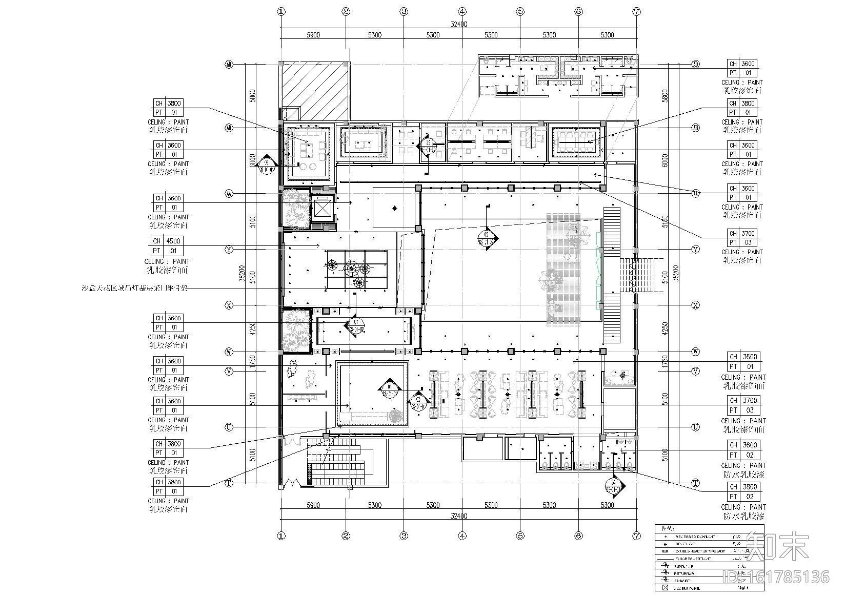 [江苏]南京江宁东山会所室内装饰设计施工图cad施工图下载【ID:161785136】