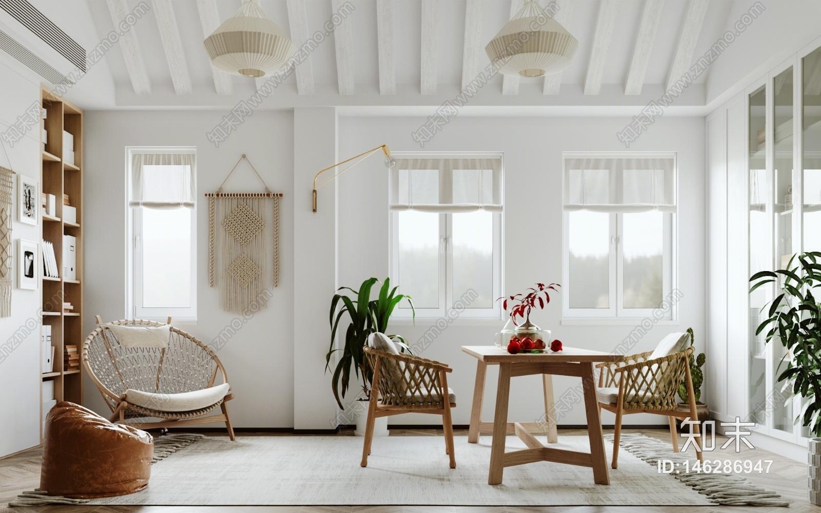 北欧茶室3D模型下载【ID:146286947】