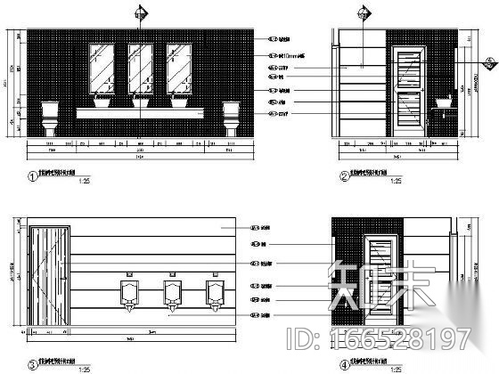[天津]半岛豪庭住客会所装修图cad施工图下载【ID:166528197】
