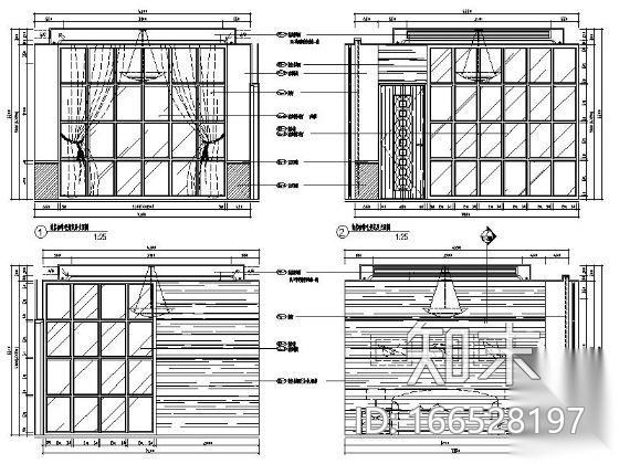 [天津]半岛豪庭住客会所装修图cad施工图下载【ID:166528197】