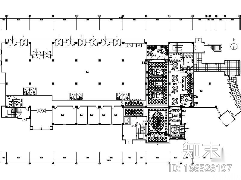 [天津]半岛豪庭住客会所装修图cad施工图下载【ID:166528197】