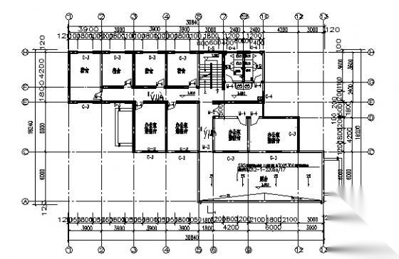 某三层办公楼建筑方案图cad施工图下载【ID:151432111】