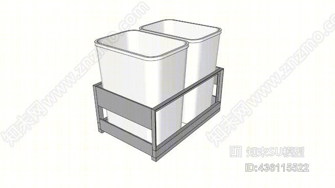 垃圾和回收拉出SU模型下载【ID:436115522】