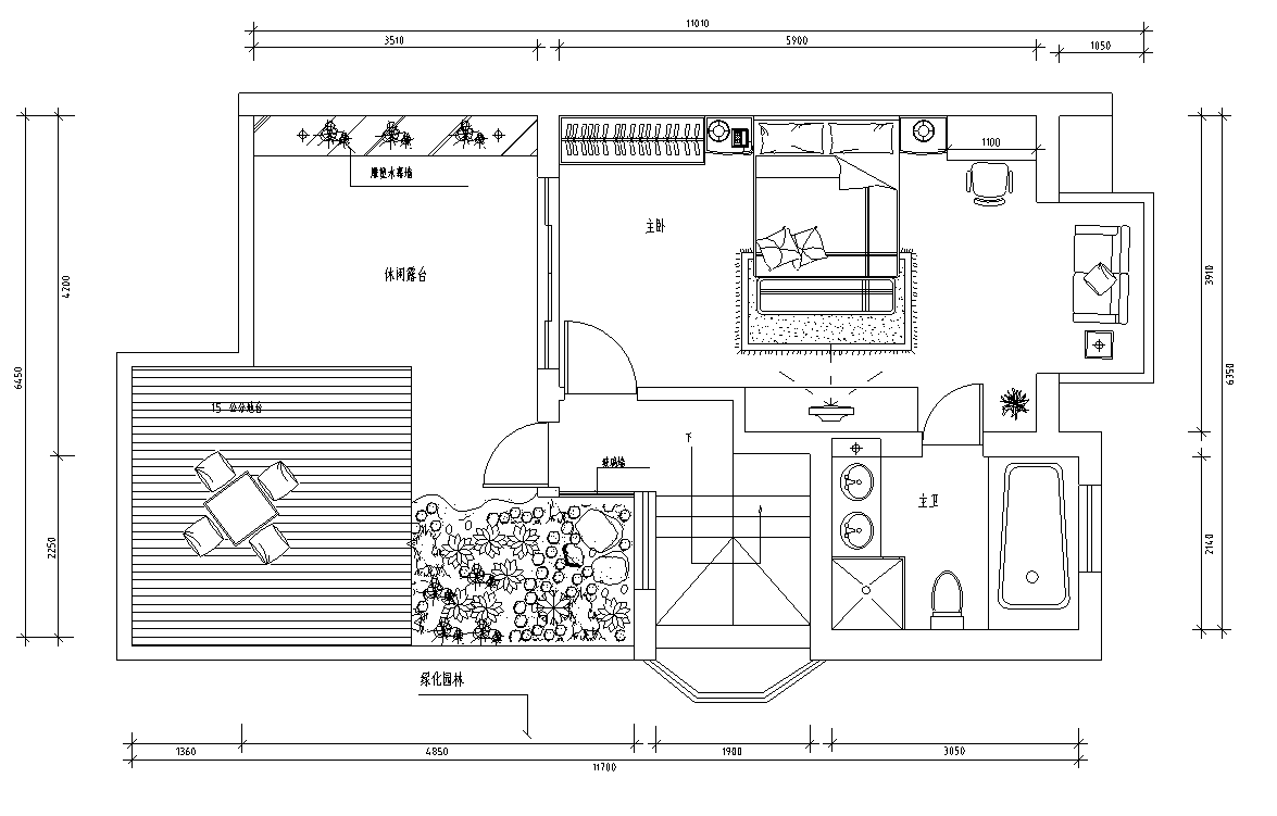 [江西]南昌白金瀚三层别墅室内设计施工图cad施工图下载【ID:161776139】