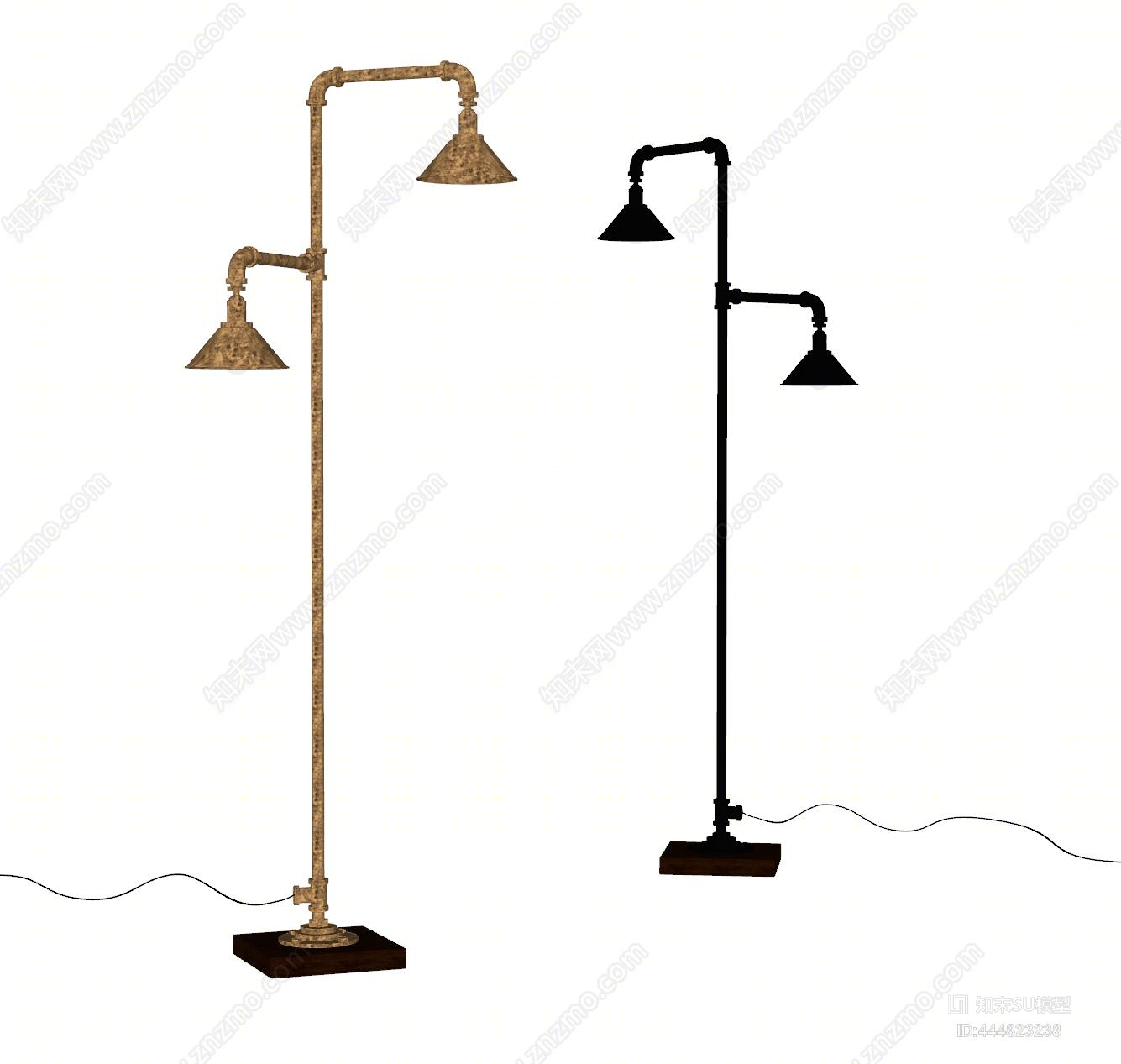 现代工业风管道SU模型下载【ID:444823238】